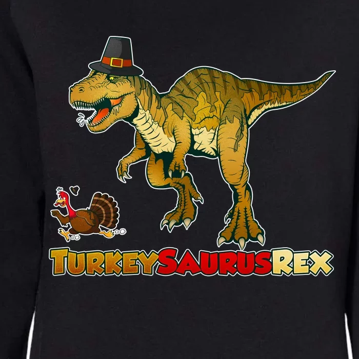 Turkeysaurus Rex T-Rex Thanksgiving Womens California Wash Sweatshirt