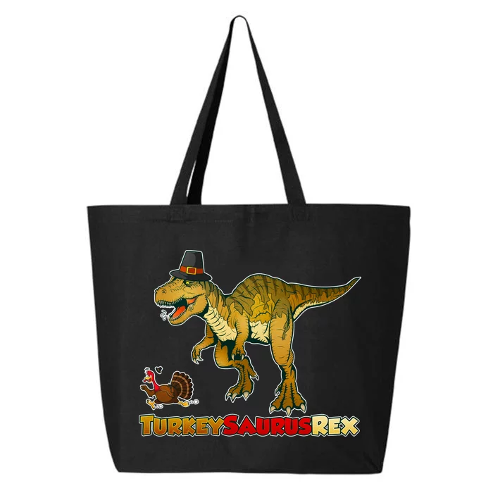 Turkeysaurus Rex T-Rex Thanksgiving 25L Jumbo Tote