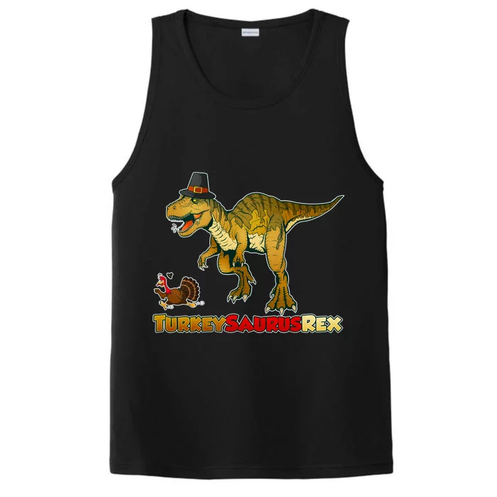 Turkeysaurus Rex T-Rex Thanksgiving Performance Tank