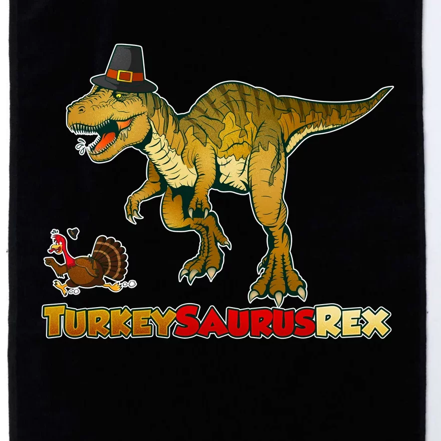 Turkeysaurus Rex T-Rex Thanksgiving Platinum Collection Golf Towel