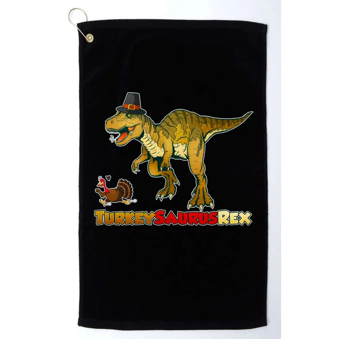 Turkeysaurus Rex T-Rex Thanksgiving Platinum Collection Golf Towel