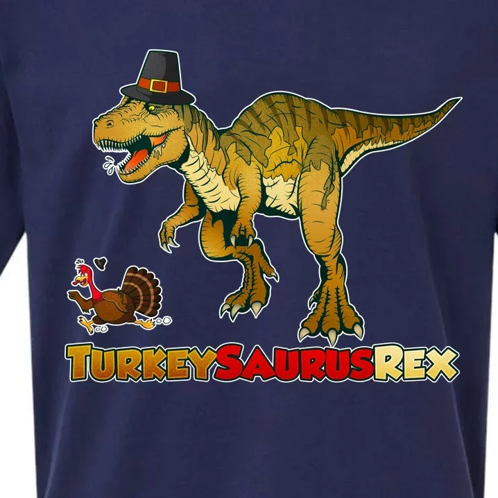 Turkeysaurus Rex T-Rex Thanksgiving Sueded Cloud Jersey T-Shirt