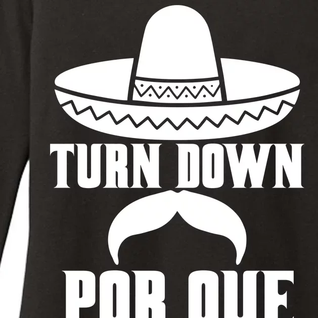 Turn Down Por Que Funny Cinco De Mayo Womens CVC Long Sleeve Shirt