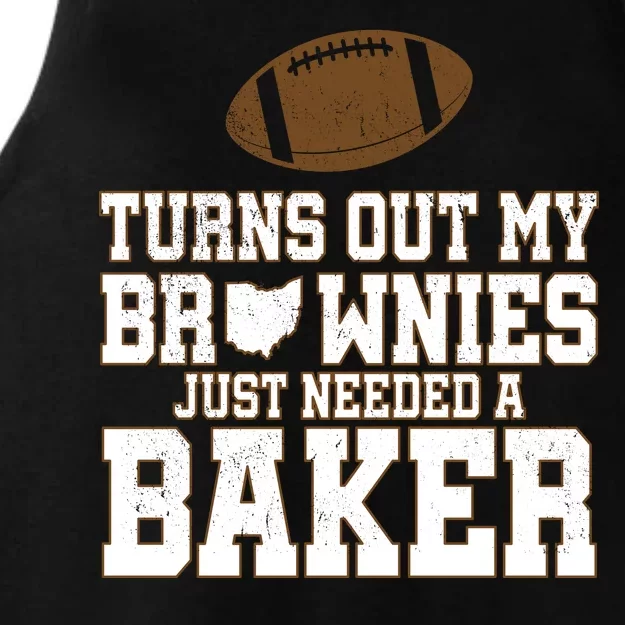 Turns Out My Brownies Just Needed A Baker Ladies Tri-Blend Wicking Tank