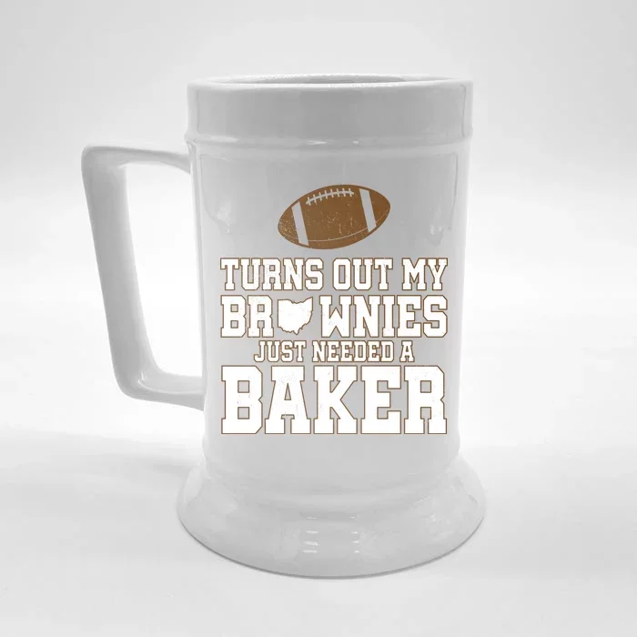 Turns Out My Brownies Just Needed A Baker Front & Back Beer Stein