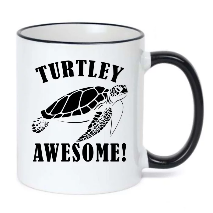 Turtley Awesome Black Color Changing Mug