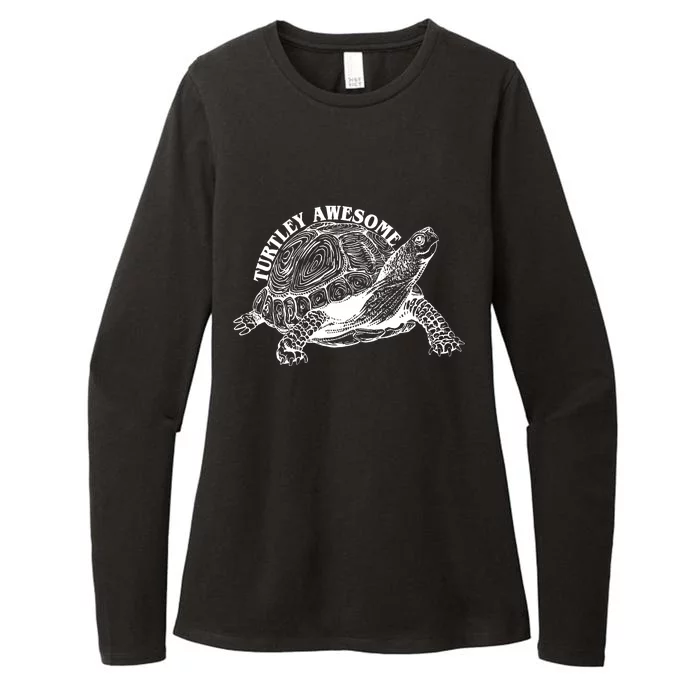 Turtley Awesome Cute Funny Turtle Meme Womens CVC Long Sleeve Shirt