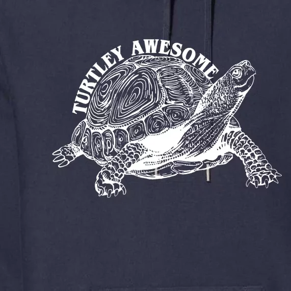 Turtley Awesome Cute Funny Turtle Meme Premium Hoodie