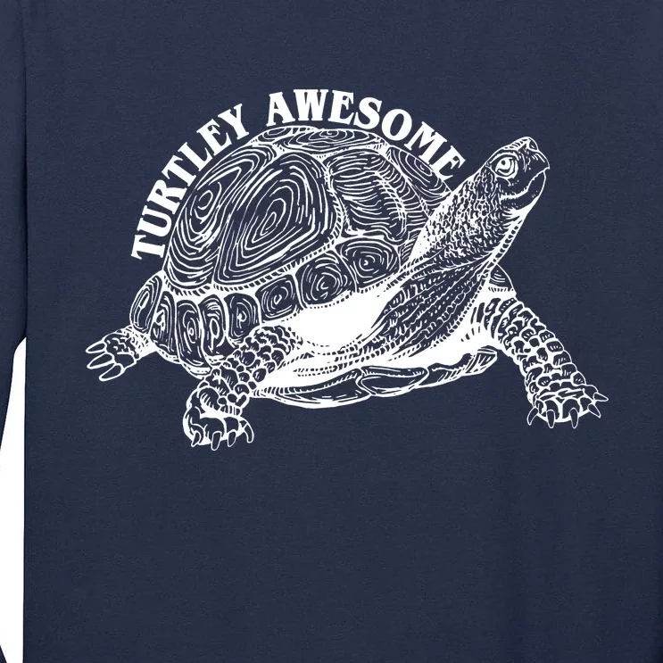 Turtley Awesome Cute Funny Turtle Meme Tall Long Sleeve T-Shirt