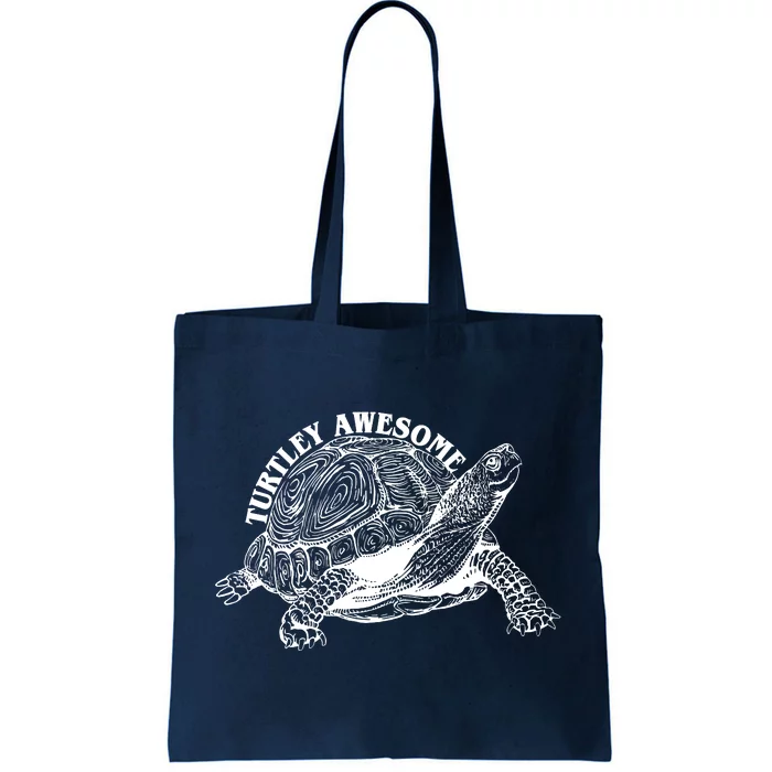 Turtley Awesome Cute Funny Turtle Meme Tote Bag