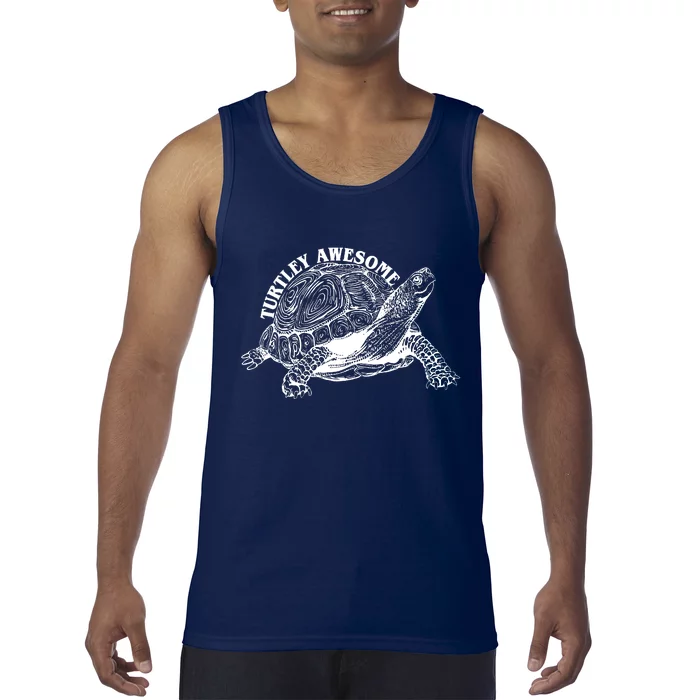 Turtley Awesome Cute Funny Turtle Meme Tank Top