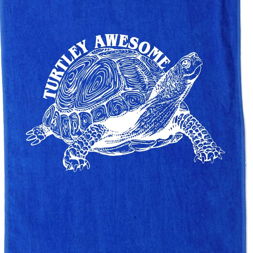 Turtley Awesome Cute Funny Turtle Meme Platinum Collection Golf Towel