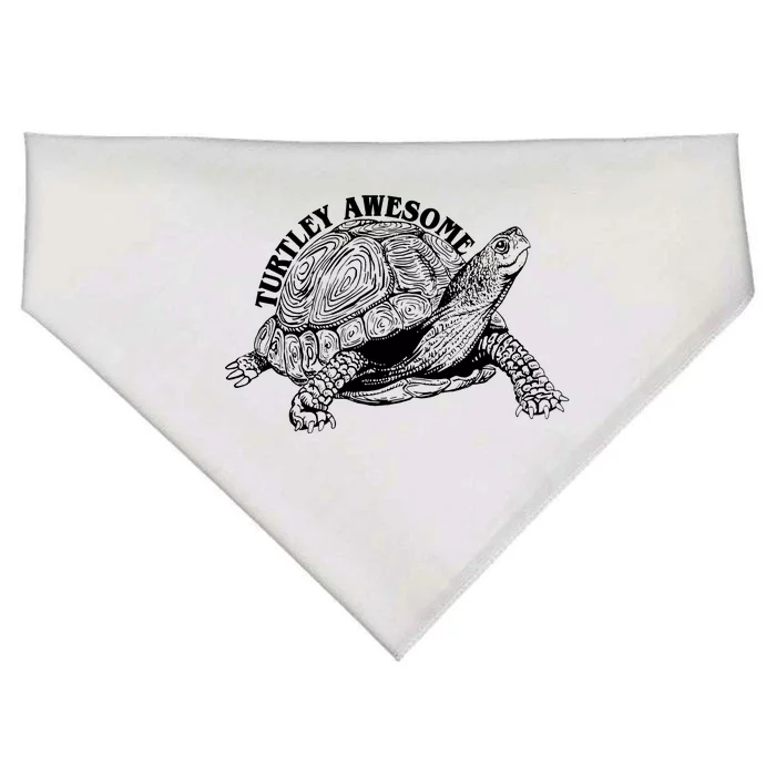 Turtley Awesome Cute Funny Turtle Meme USA-Made Doggie Bandana