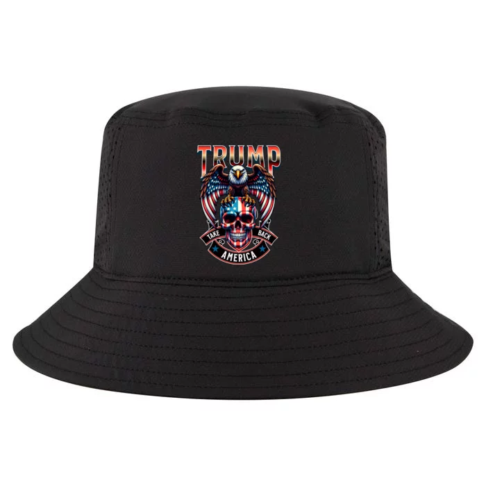 Trump Usa Skull Eagle Take America Back Cool Comfort Performance Bucket Hat