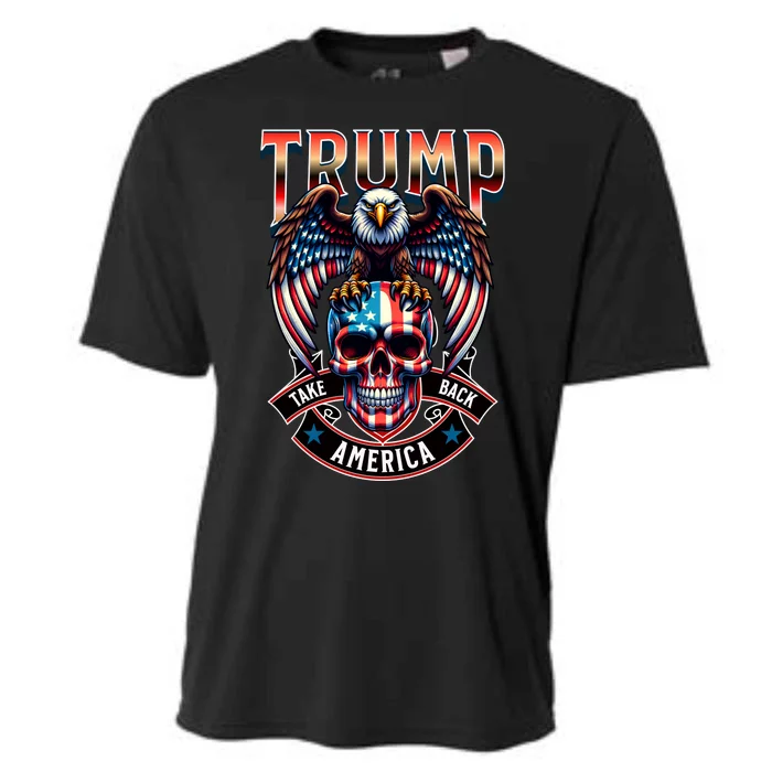 Trump Usa Skull Eagle Take America Back Cooling Performance Crew T-Shirt