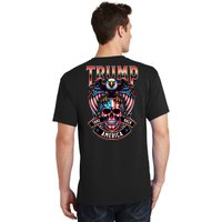 Trump Usa Skull Eagle Front And Back Logo T-Shirt