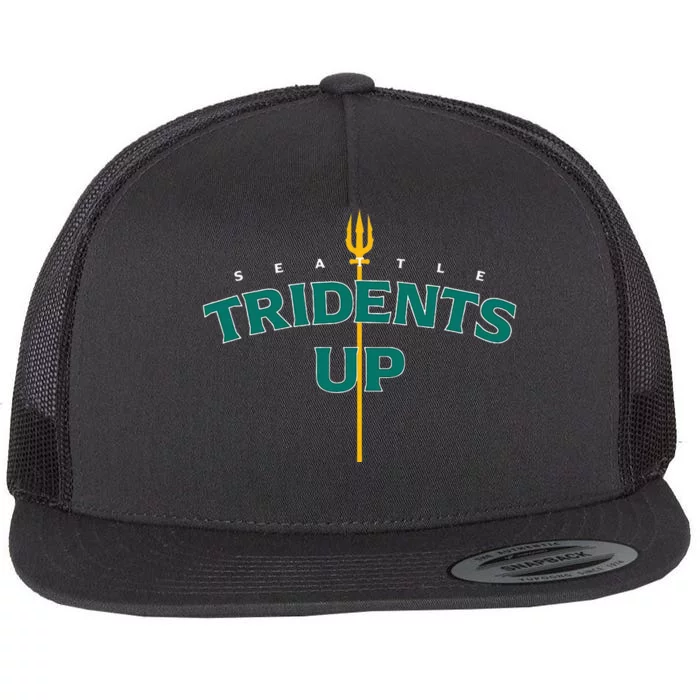 Tridents Up Seattle Baseball Flat Bill Trucker Hat