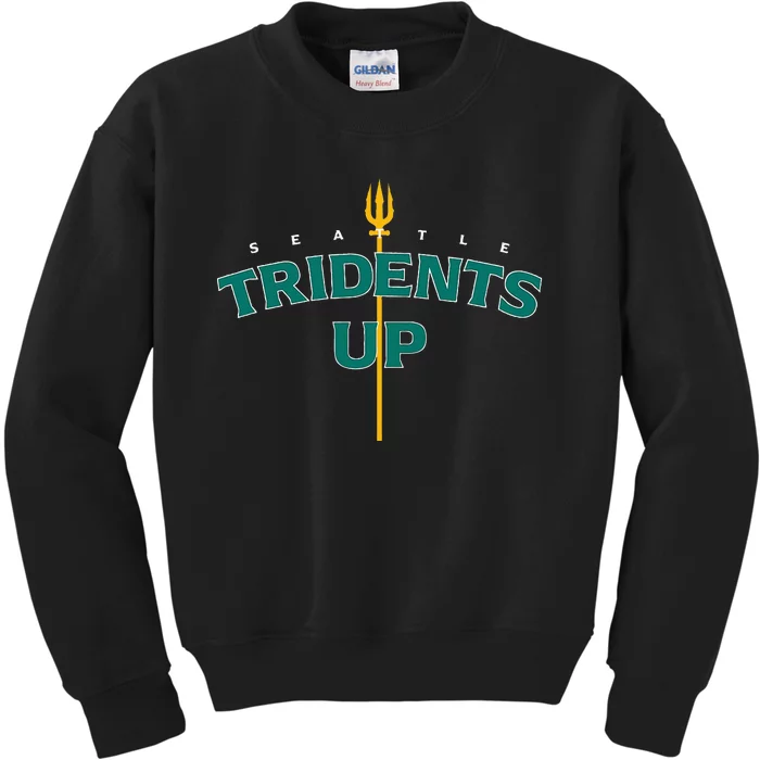 Tridents Up Seattle Baseball Kids Sweatshirt