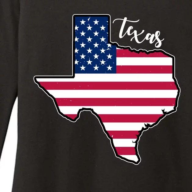 Texas United States Map Womens CVC Long Sleeve Shirt