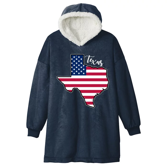 Texas United States Map Hooded Wearable Blanket