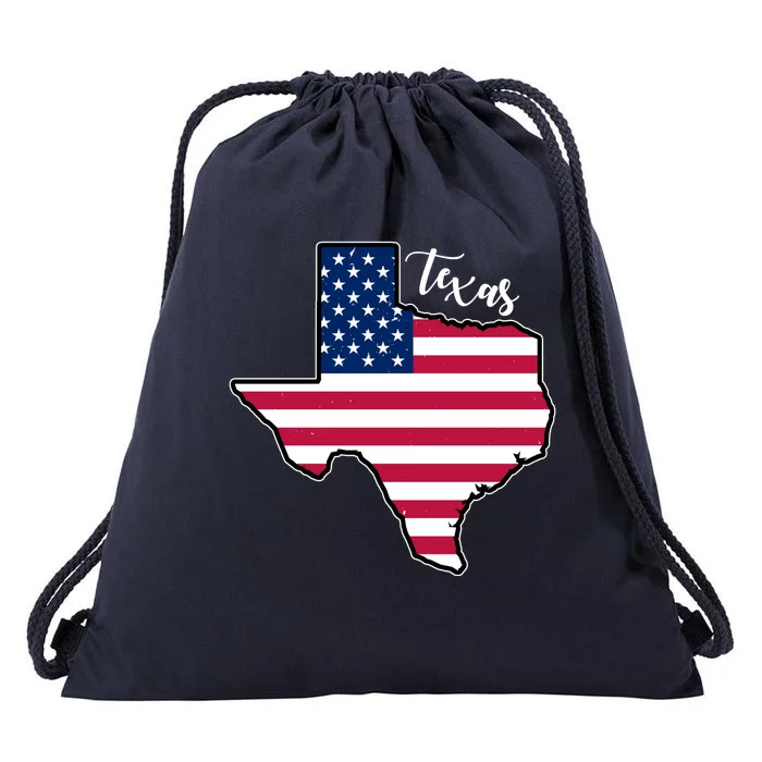 Texas United States Map Drawstring Bag