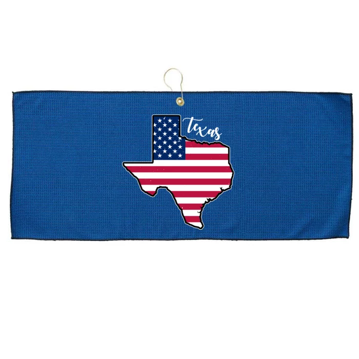 Texas United States Map Large Microfiber Waffle Golf Towel