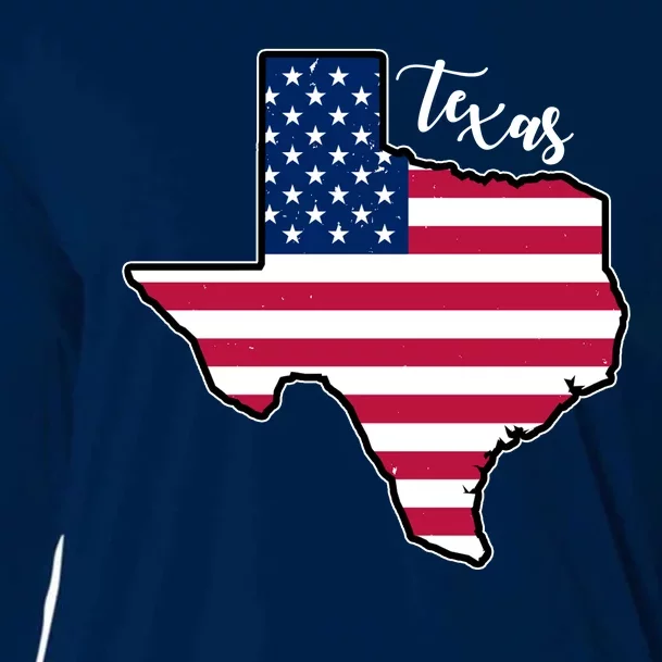 Texas United States Map Cooling Performance Long Sleeve Crew