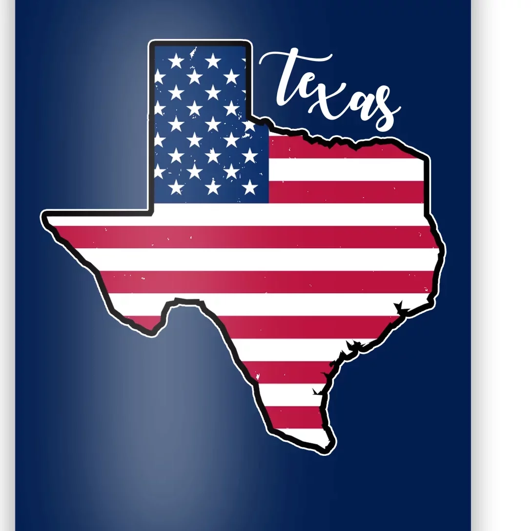 Texas United States Map Poster