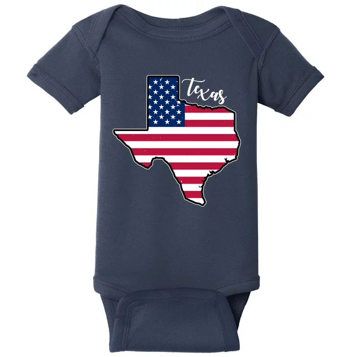 Texas United States Map Baby Bodysuit