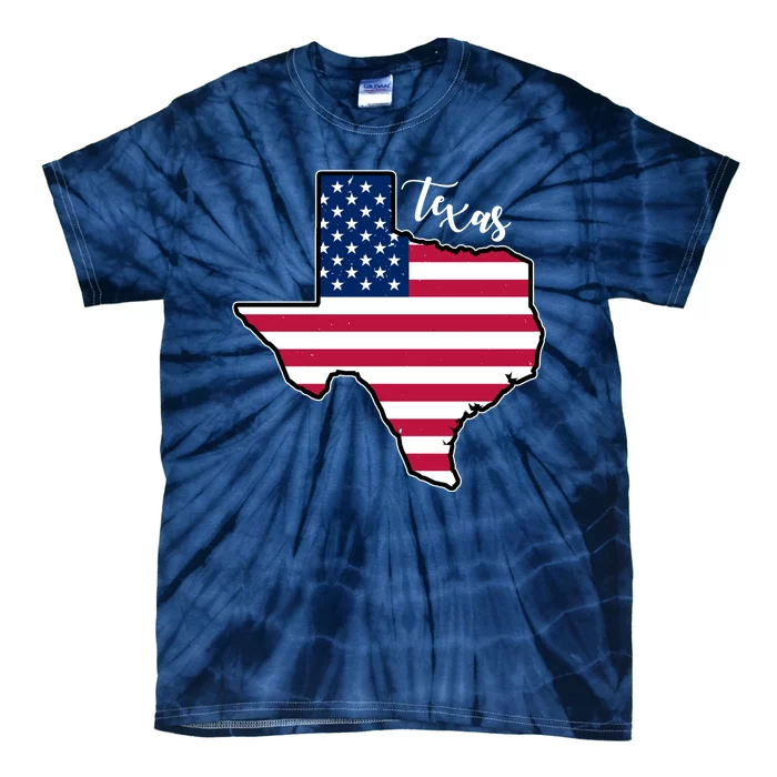 Texas United States Map Tie-Dye T-Shirt