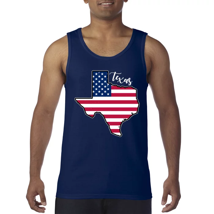 Texas United States Map Tank Top