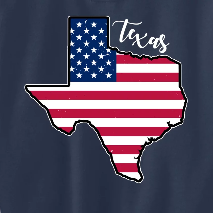 Texas United States Map Kids Sweatshirt