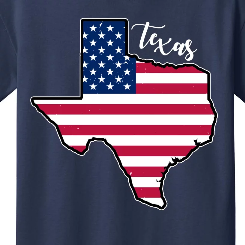 Texas United States Map Kids T-Shirt