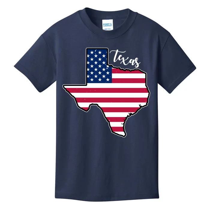 Texas United States Map Kids T-Shirt