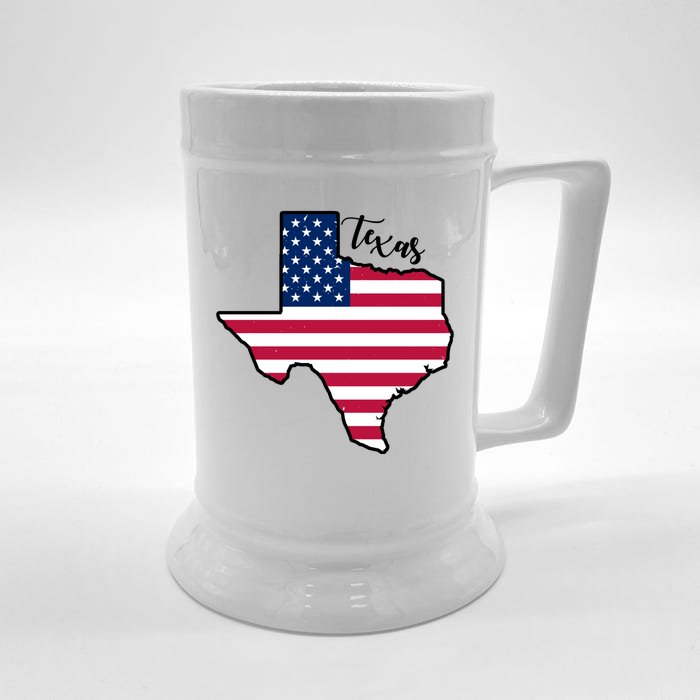 Texas United States Map Front & Back Beer Stein