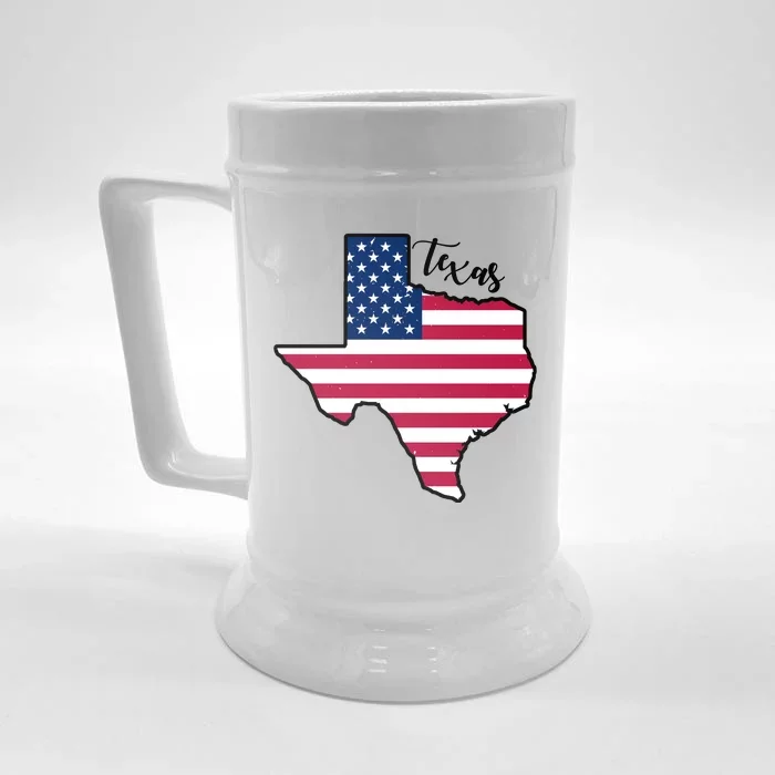 Texas United States Map Front & Back Beer Stein