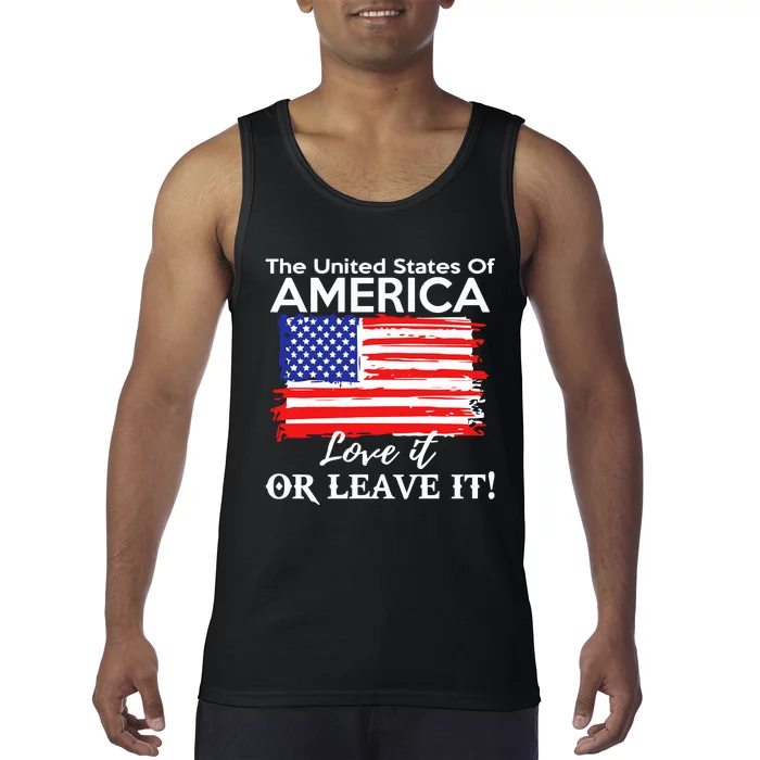 The United States Of America Love It Or Leave It Tank Top