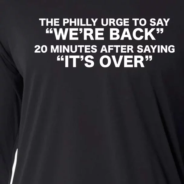 The Urge To Say Were Back 20 Minutes After Saying Its Over Cooling Performance Long Sleeve Crew