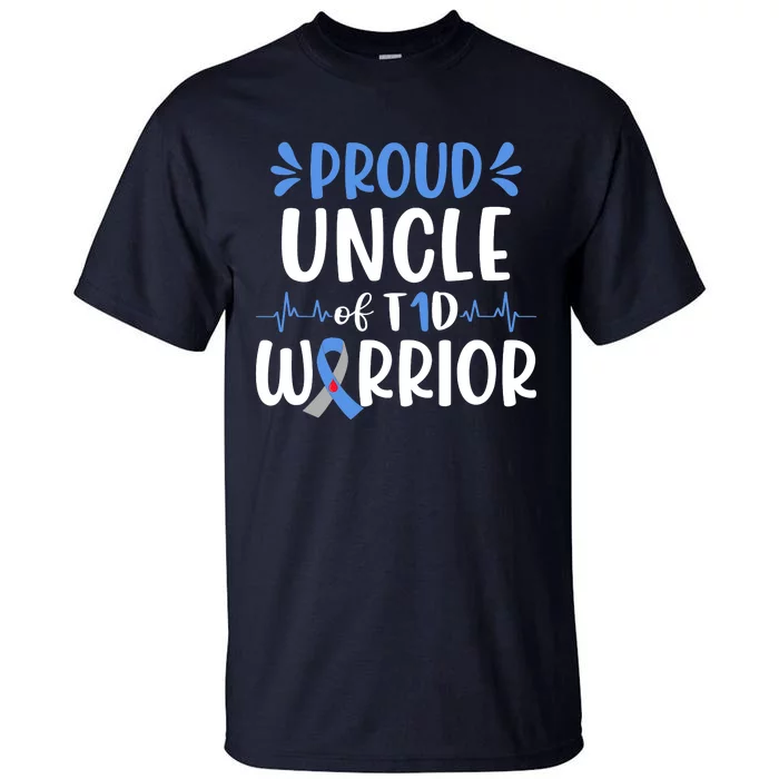 T1D Uncle Type 1 Diabetes Awareness Gift Tall T-Shirt