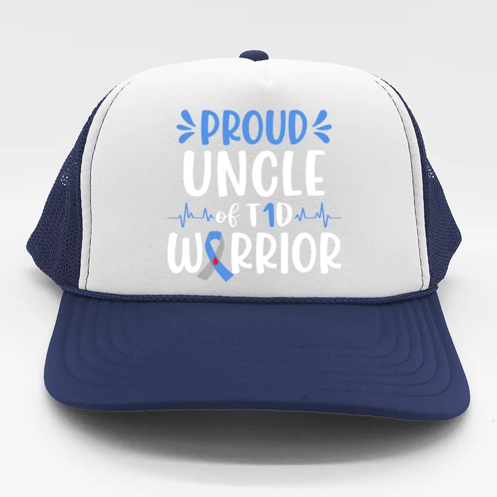 T1D Uncle Type 1 Diabetes Awareness Gift Trucker Hat