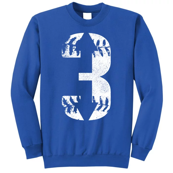 Three Up Three Down Baseball Fan Funny Gift Tall Sweatshirt