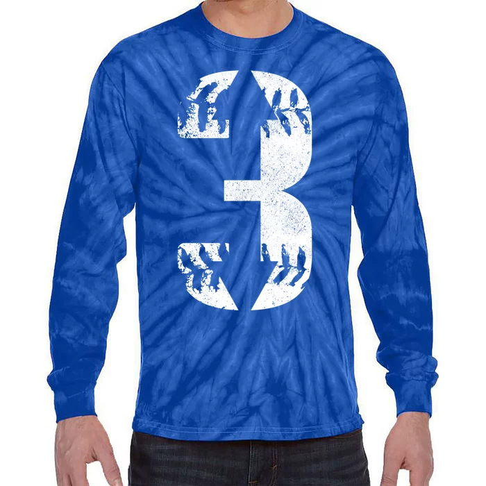 Three Up Three Down Baseball Fan Funny Gift Tie-Dye Long Sleeve Shirt