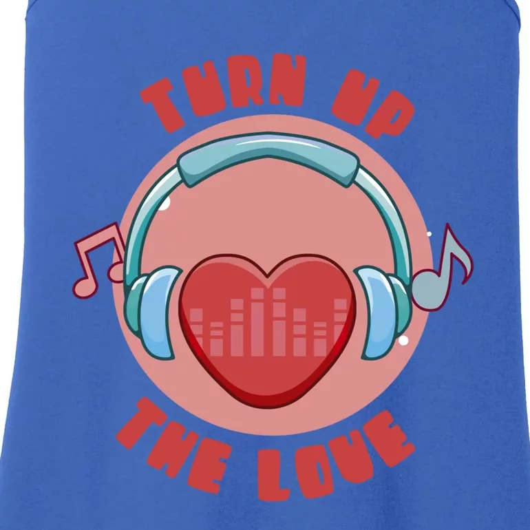 Turn Up The Love Valentine's Day Gift Ladies Essential Tank