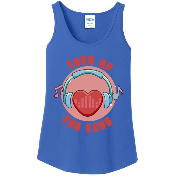 Turn Up The Love Valentine's Day Gift Ladies Essential Tank