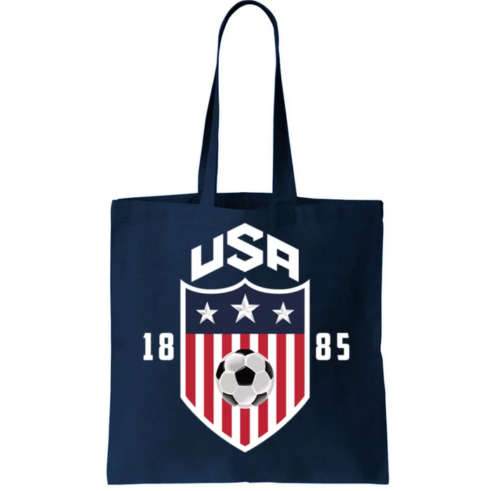 USA Soccer Team 1885 American US Soccer Team Fan Tote Bag