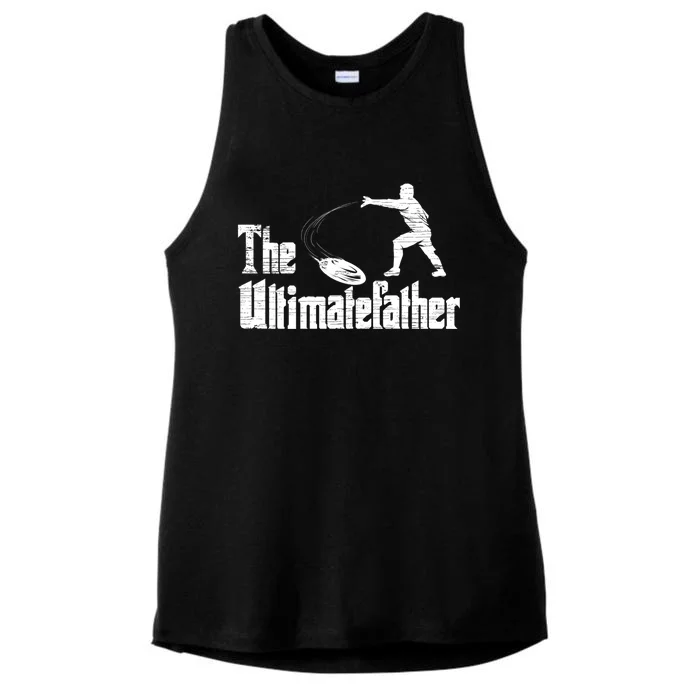 The Ultimatefather Ultimate Frisbee Gift Ladies Tri-Blend Wicking Tank