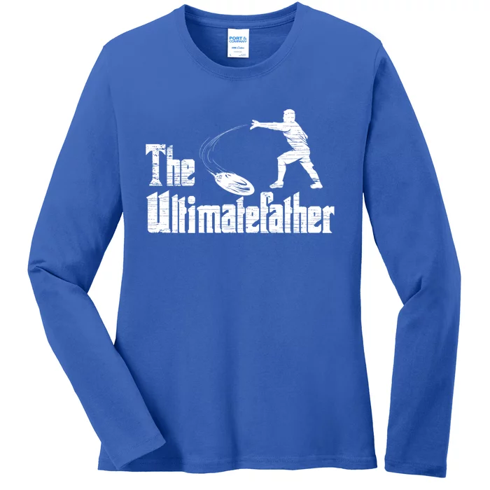 The Ultimatefather Ultimate Frisbee Gift Ladies Long Sleeve Shirt