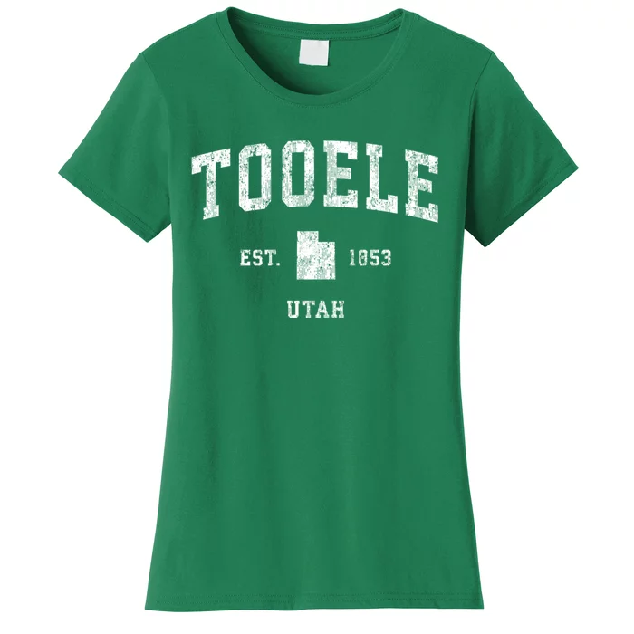 Tooele Utah Ut Vintage Established Athletic Sports Design Women's T-Shirt