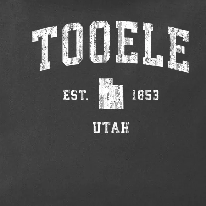 Tooele Utah Ut Vintage Athletic Sports Zip Tote Bag