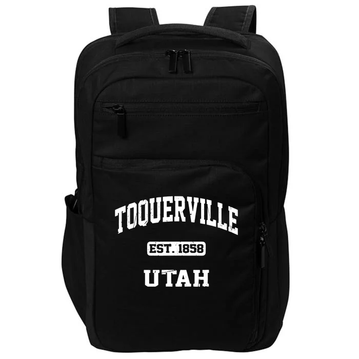 Toquerville Utah Ut Vintage State Athletic Style Impact Tech Backpack